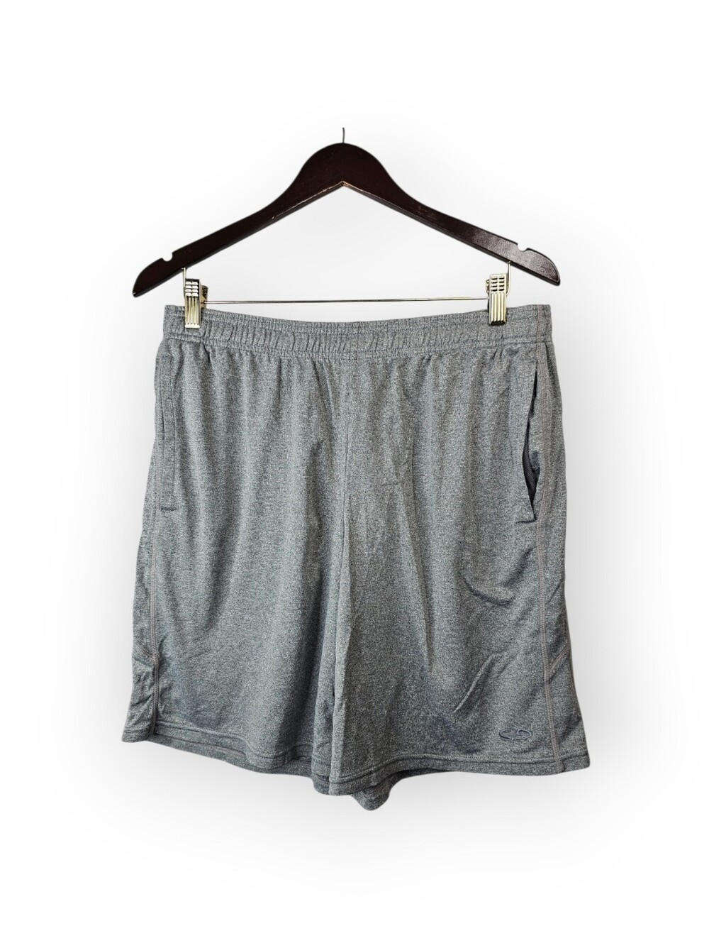 Champion Duo Dry Men's Gray Athletic Gym Training Shorts Size Large - Picture 2 of 5